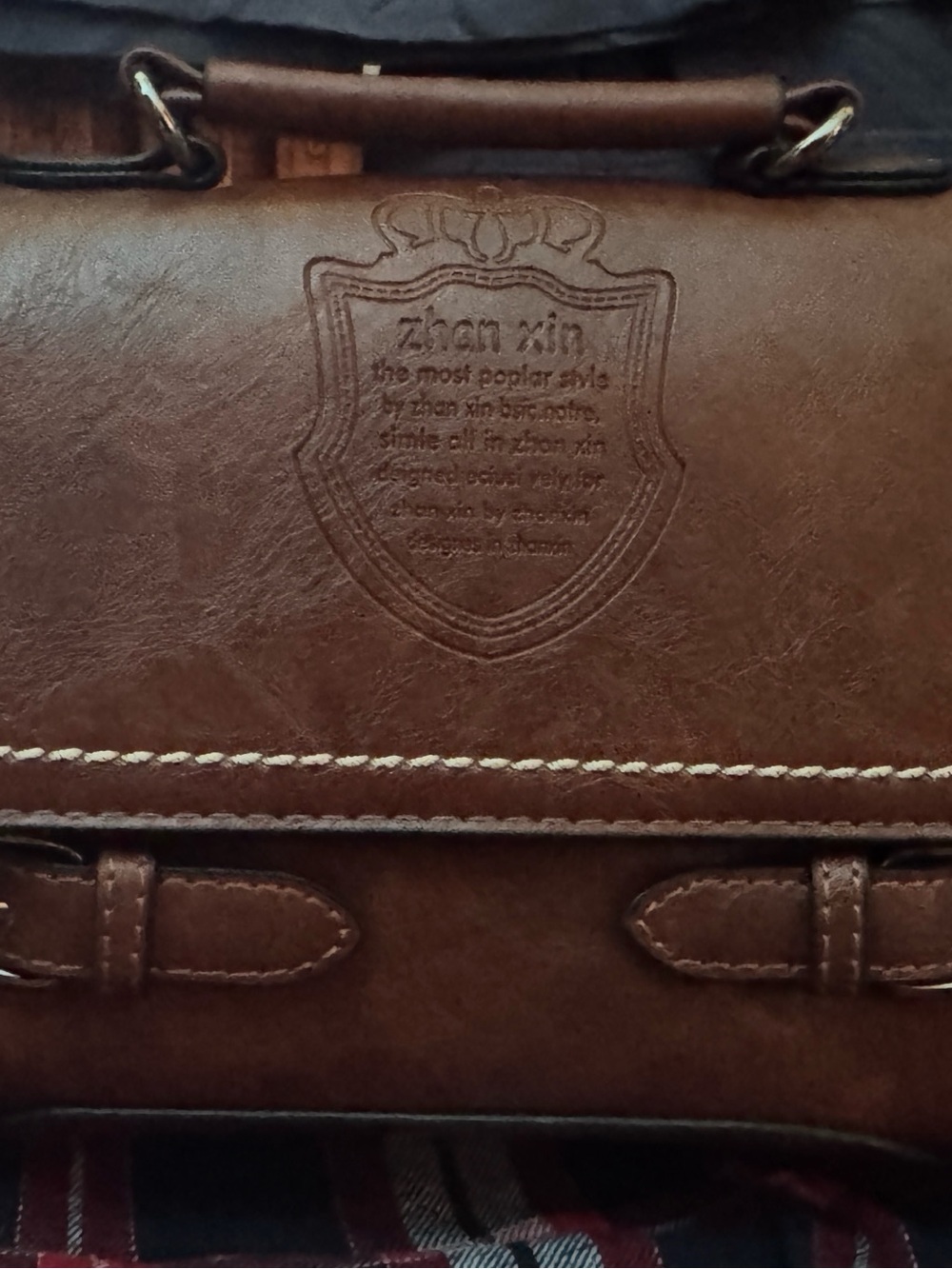 Brown Faux Leather crossbody NWOT